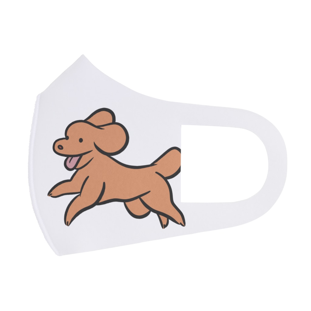 走る トイプードル Face Mask By コトブキ商店 Kotobuki Suzuri