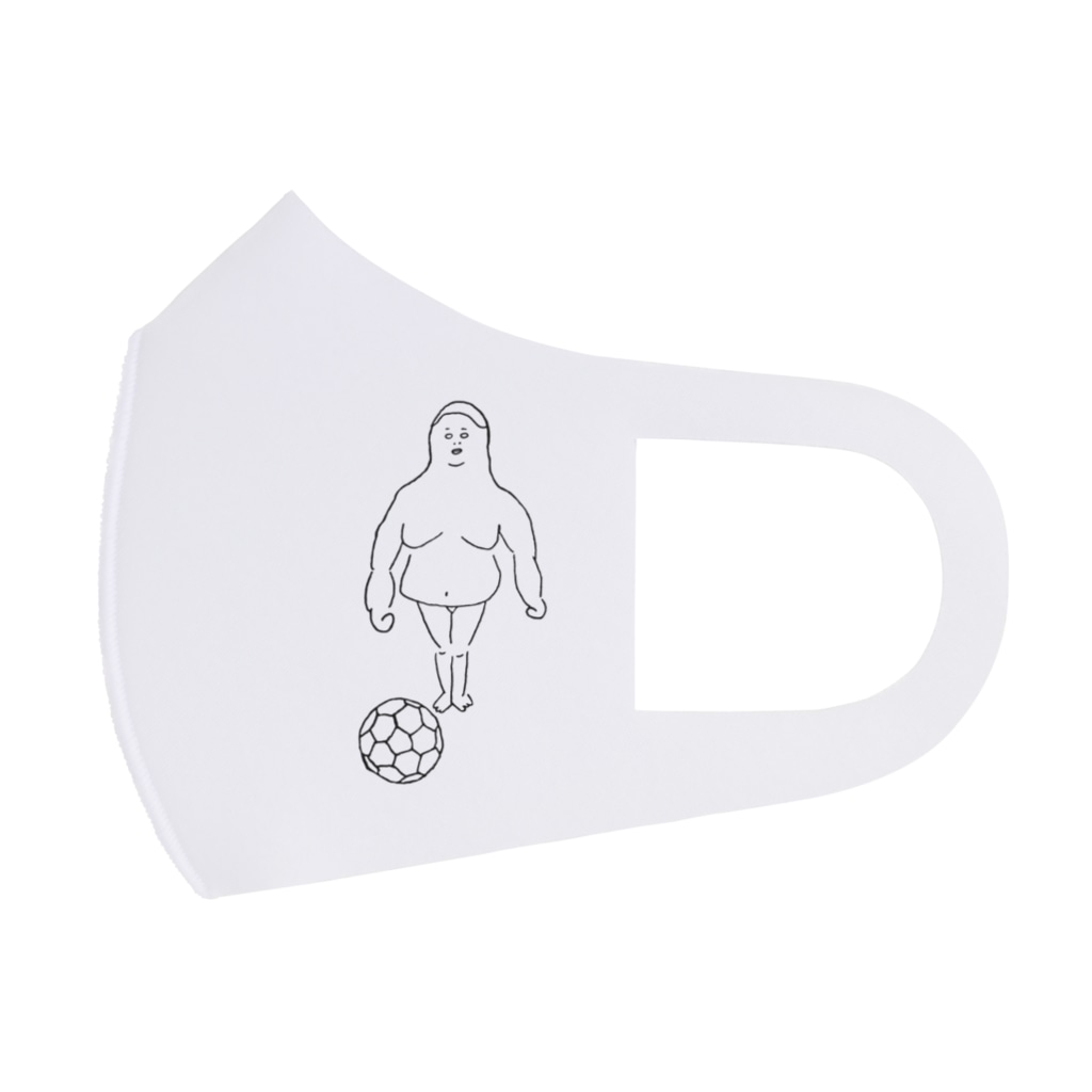 サッカーおじさん Maumee Maumee のフルグラフィックマスク通販 Suzuri スズリ