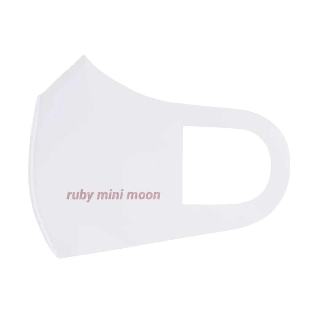 ruby mini moonのロゴ Face Mask