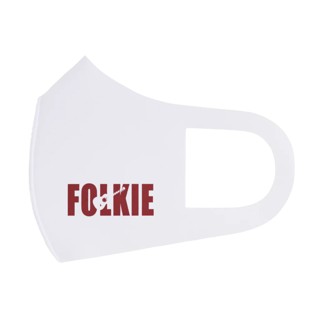 FOLKIEのFOLKIE赤ロゴ フルグラフィックマスク