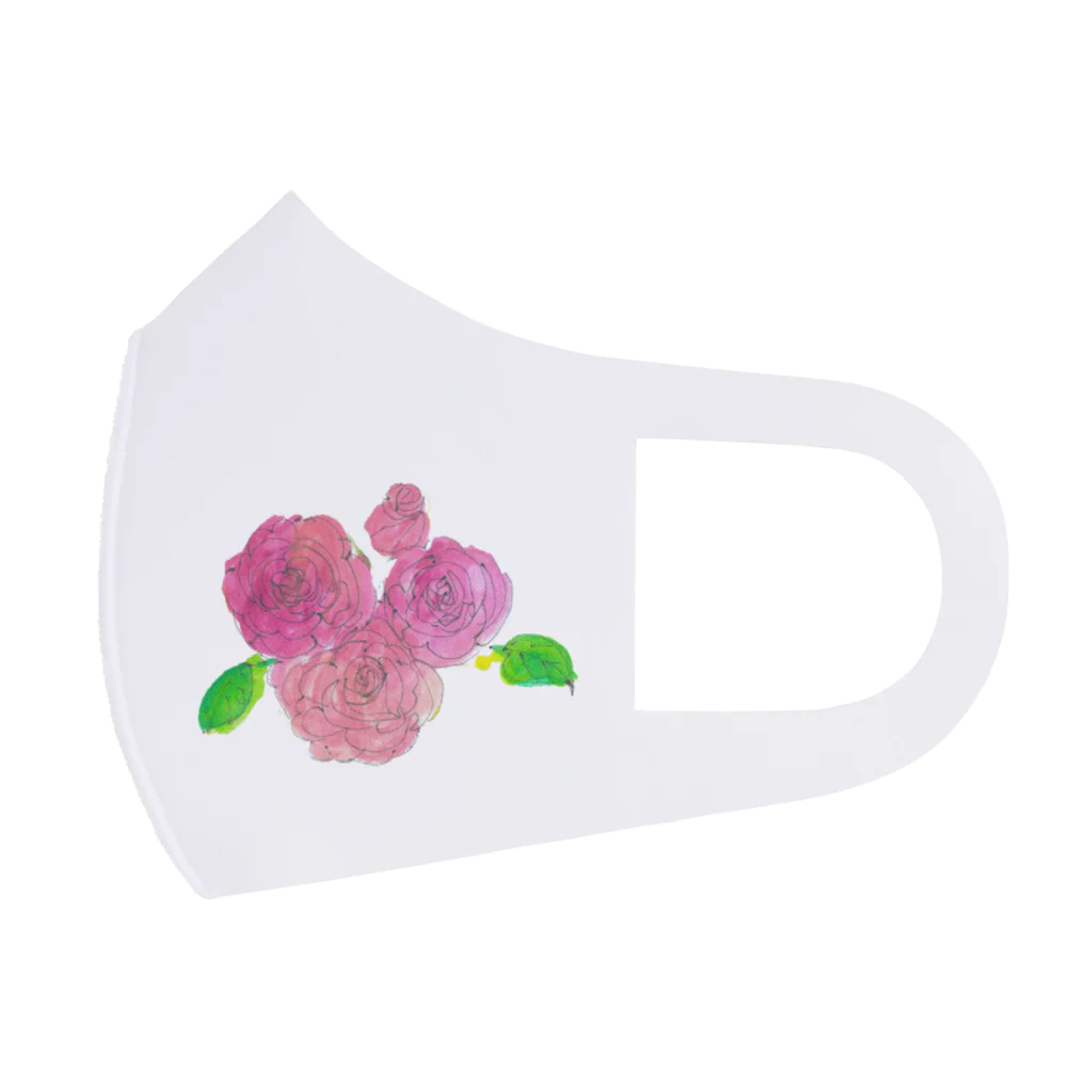 gama da gamaの薔薇の花 Face Mask