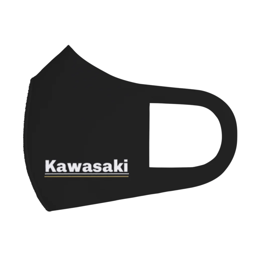 matuhachiの川崎家用マスク　黒　kawasaki フルグラフィックマスク