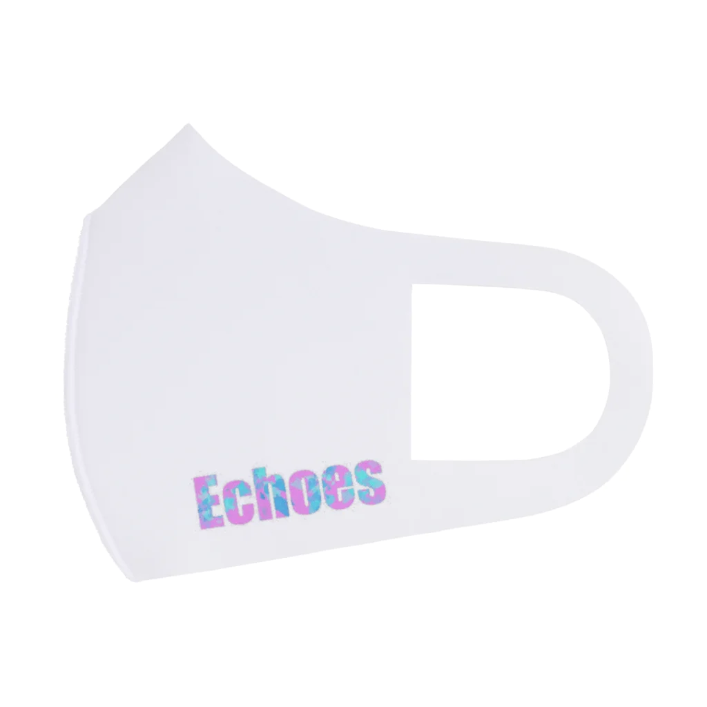 Echoes の爽やかロゴのマスク marble×white Face Mask