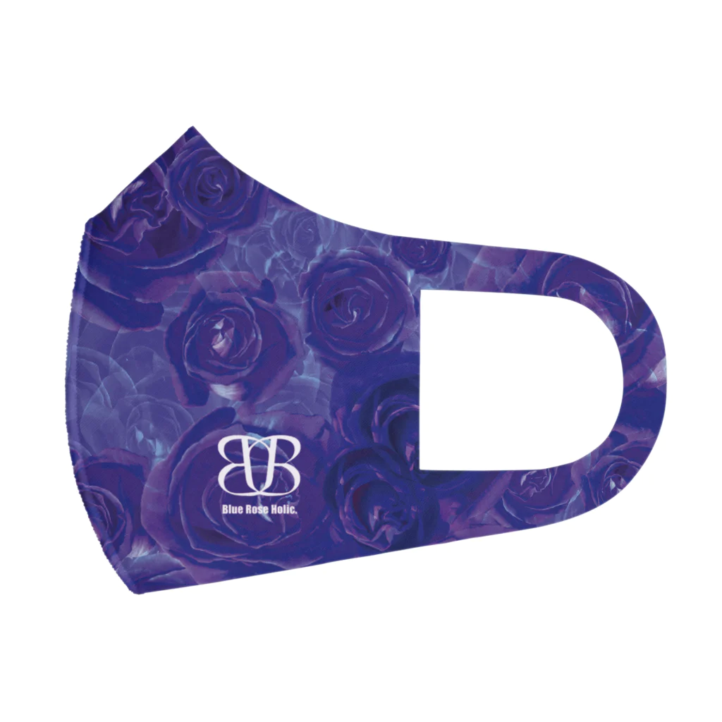 Blue Rose Holic.のhalf graphic mask purple Face Mask