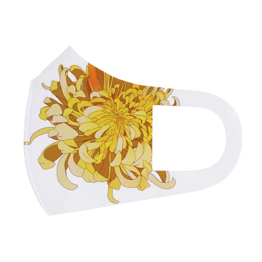 缶詰1616の菊の花 フルグラフィックマスク