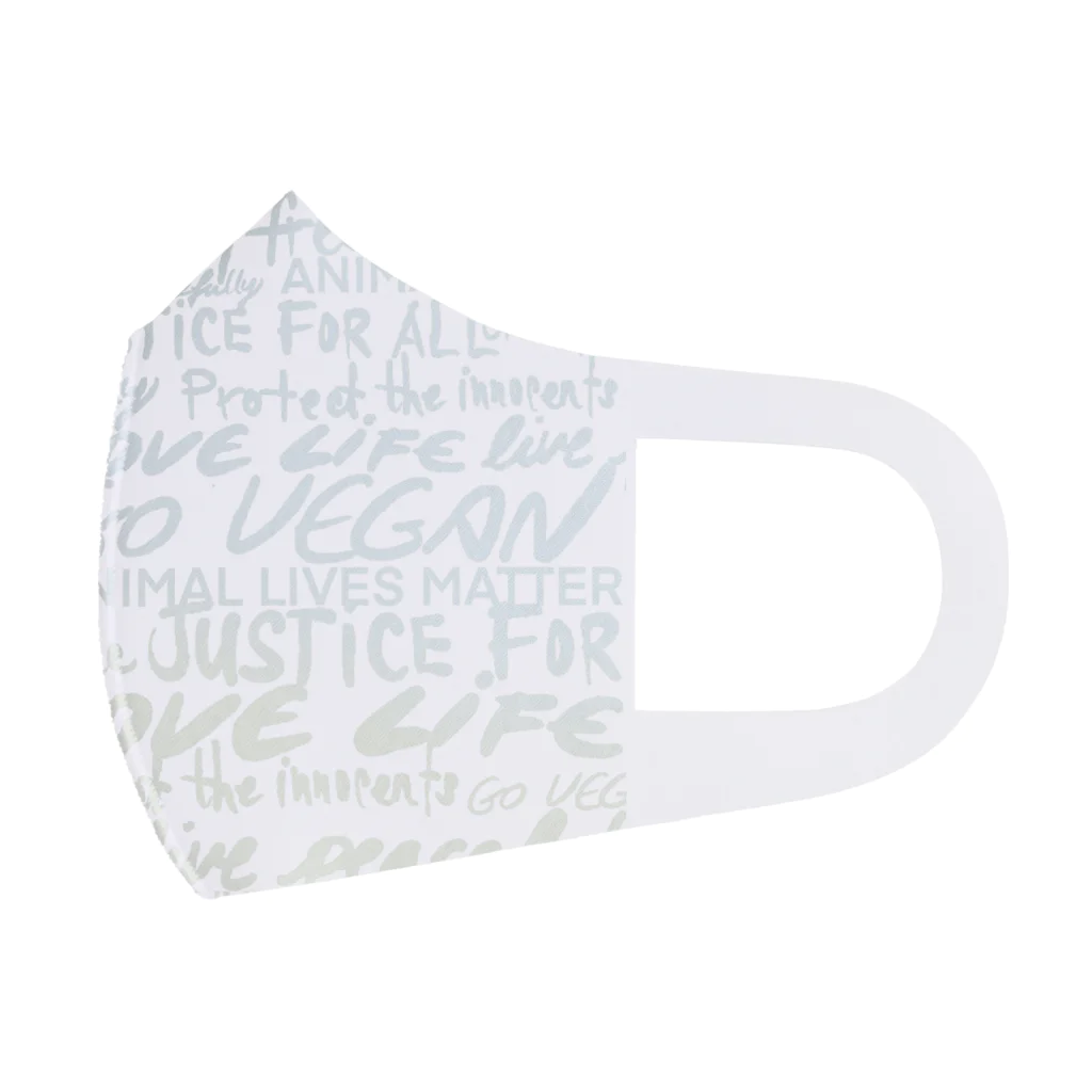 Niea999’s プチハッピー shopのLove life, go vegan Face Mask