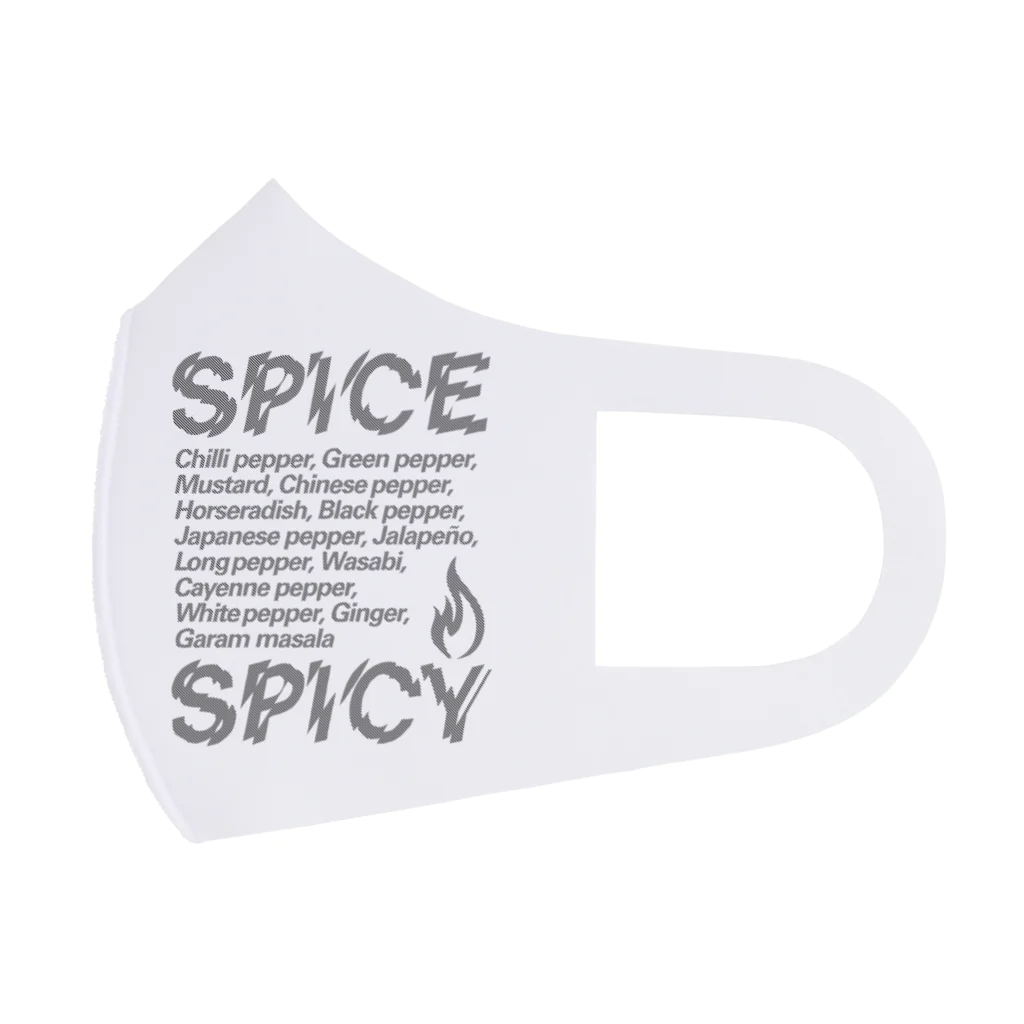 LONESOME TYPE ススのSPICE SPICY（Diagonal） Face Mask