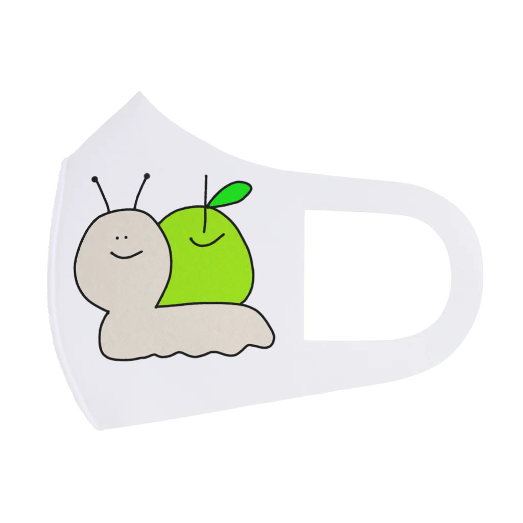 ゆるいもの倶楽部の🐌カタツムりんご🍏 フルグラフィックマスク