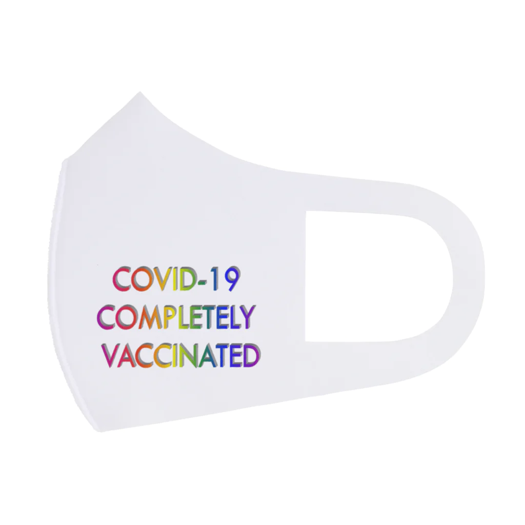 でおきしりぼ子の実験室のCOVID-19_ワクチン完全接種済み フルグラフィックマスク