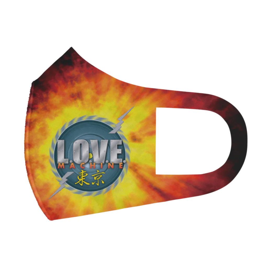 LOVE MACHINE TOKYO ショップのLMTロゴ（Fire） フルグラフィックマスク