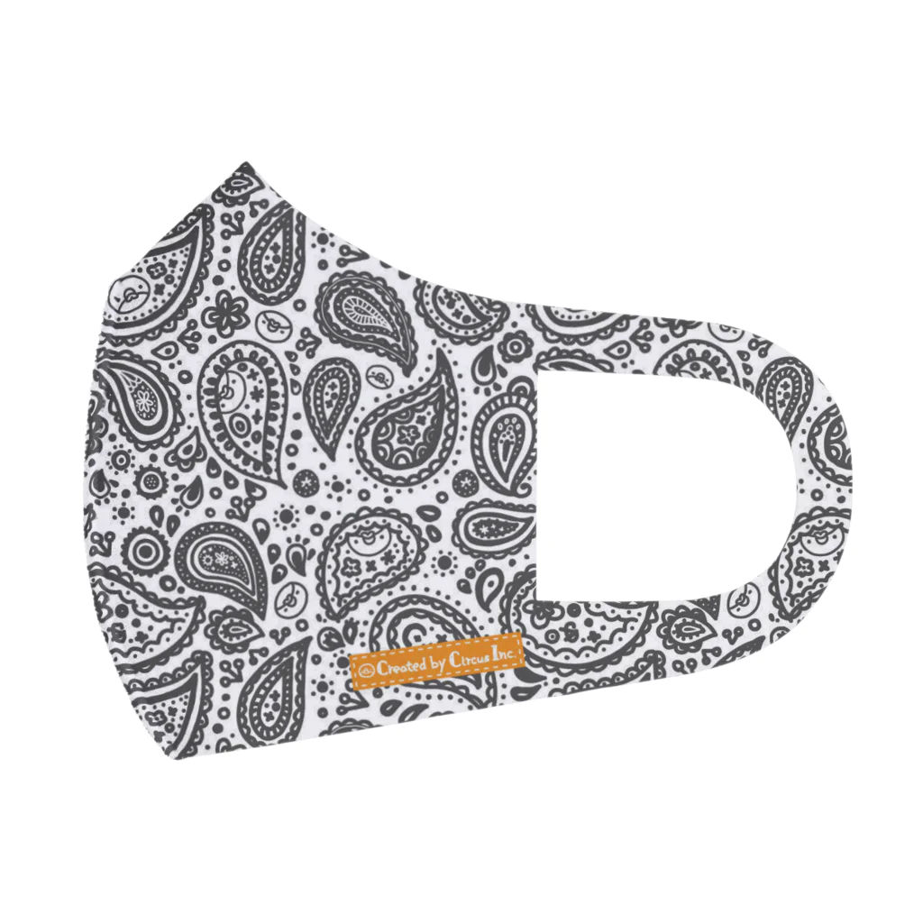 TSUBAME WORKSのPaisley/orange Face Mask