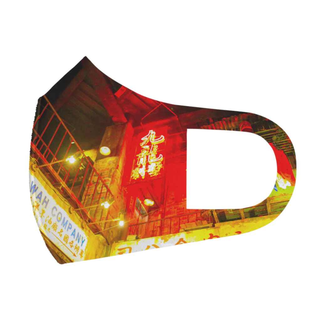 NEON LIGHT STARSの香港九龍カンフー フルグラフィックマスク