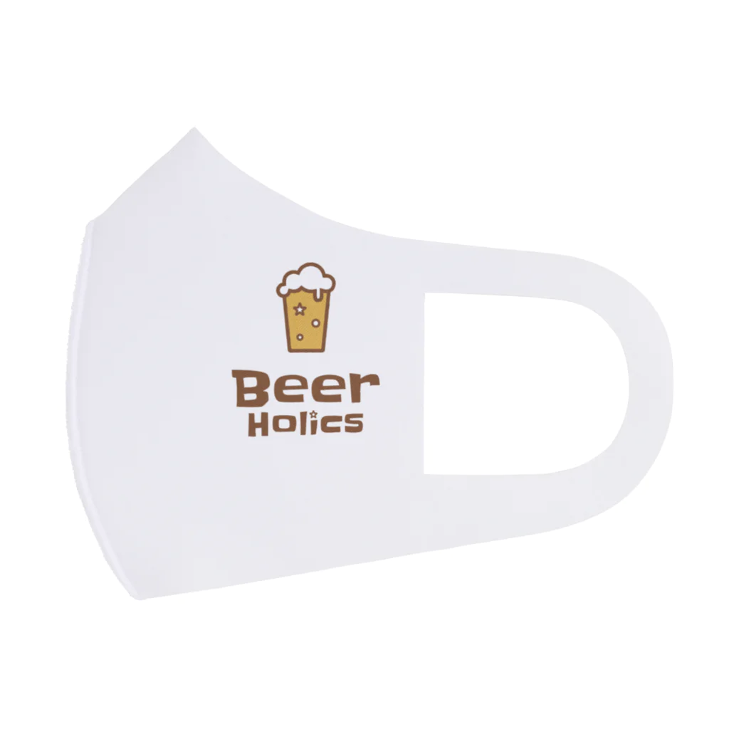 BeerHolicsのBeerHolics ロゴ大 Face Mask