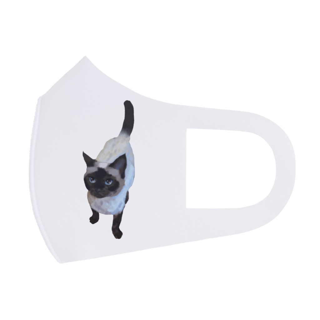 シャム猫ちゃん 猫とやっし ぃのアレコレ Yassiecatcat のフルグラフィックマスク通販 Suzuri スズリ