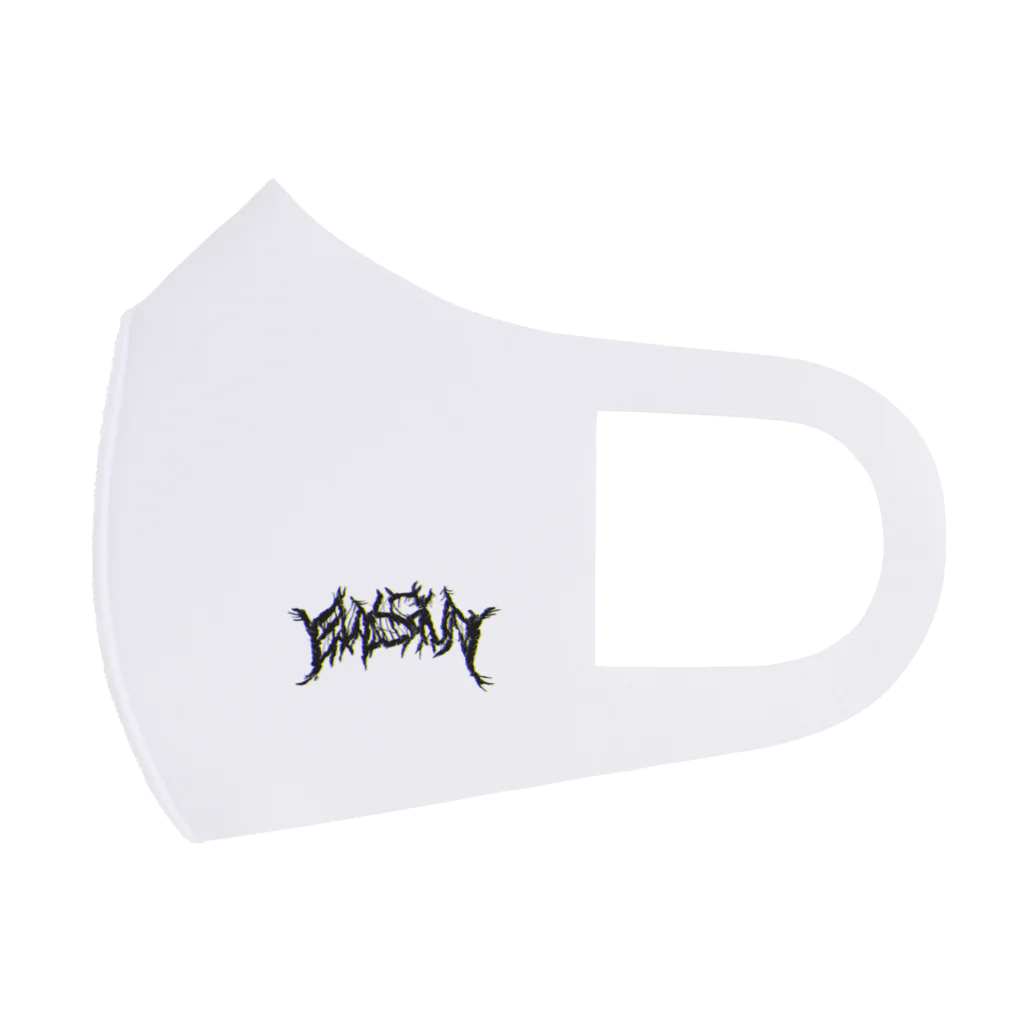 Filth_ClosetのELYSIUM  Death Metal Black Logo   Face Mask