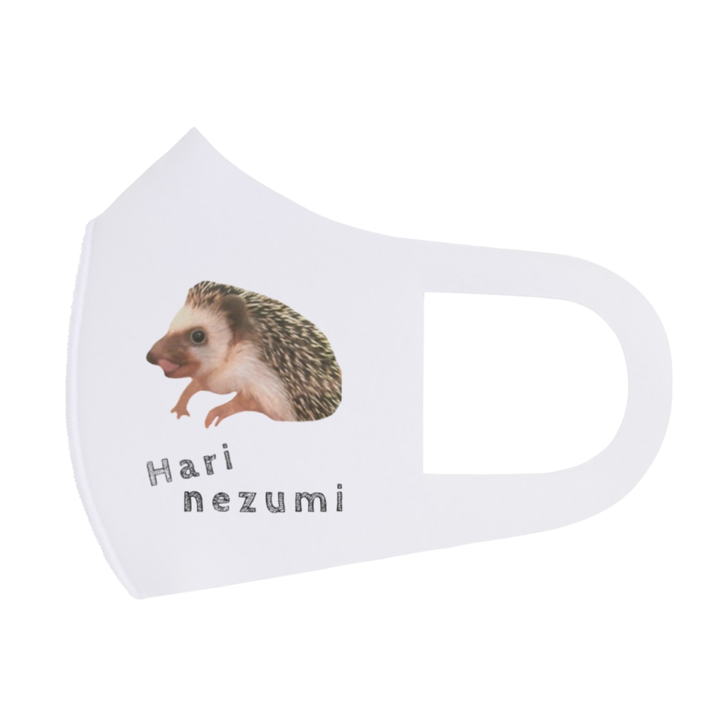 ハリネズミが舌をだす Face Mask By いきもの大好き ほほえみフレンズ Hohoemi Friends Suzuri