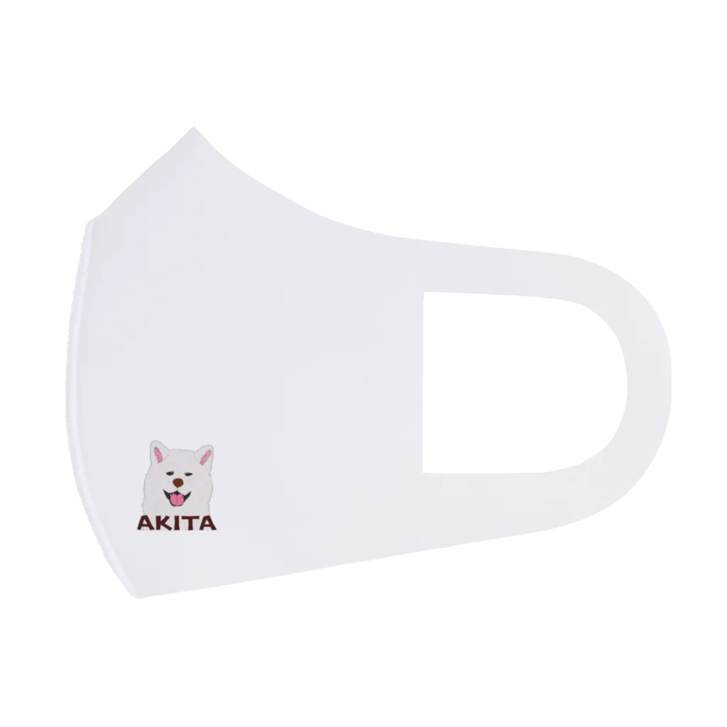 だいな&えでぃのAKITA 白 Face Mask