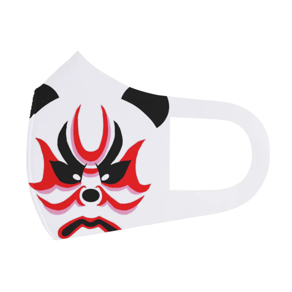 日々好日屋2号店の隈取りパンダ Face Mask