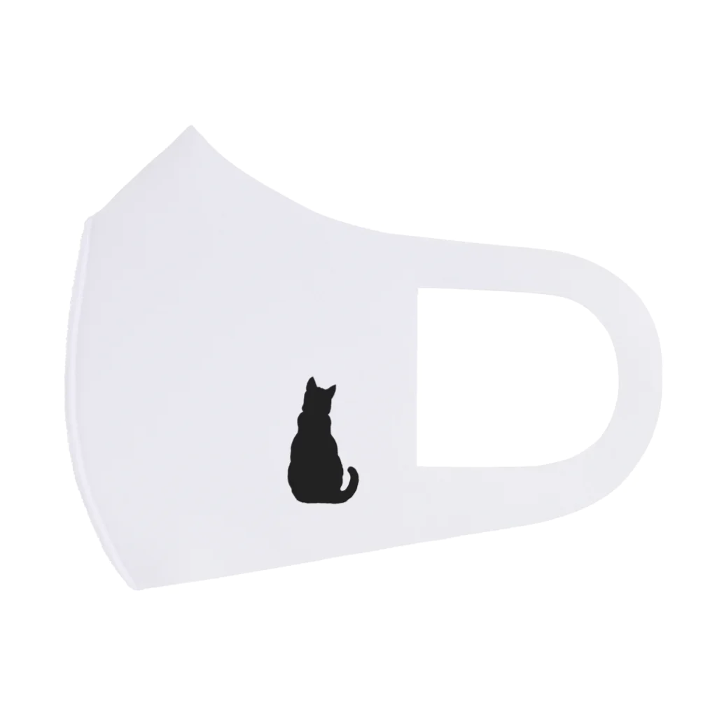 -mikemike-のブラックおネコさま フルグラフィックマスク