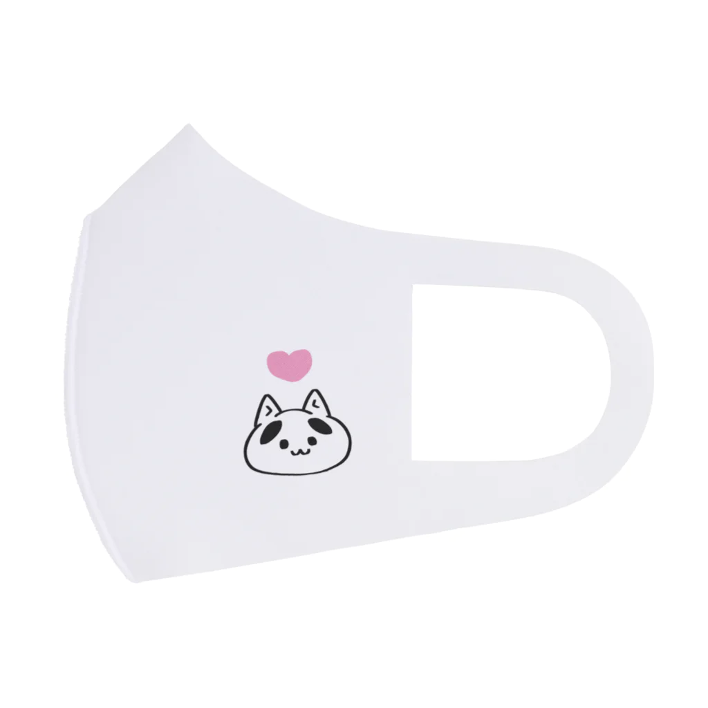 ぴーちショップのまゆねこポテ Face Mask