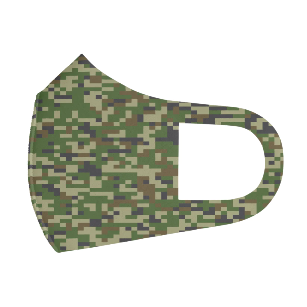 Military Casual LittleJoke のPixCamo Woodland Low visibility Face Mask