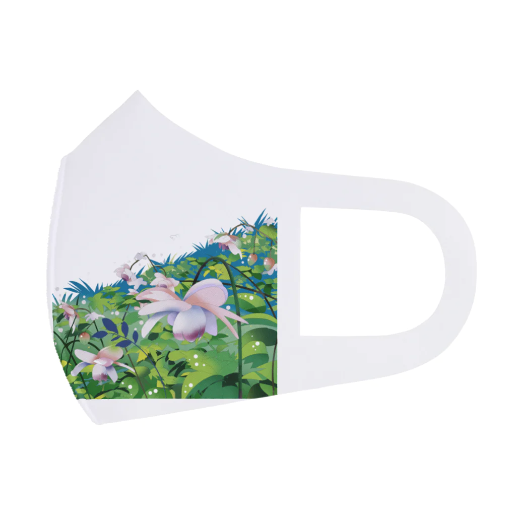 川野隆司のレンゲショウマの花 フルグラフィックマスク