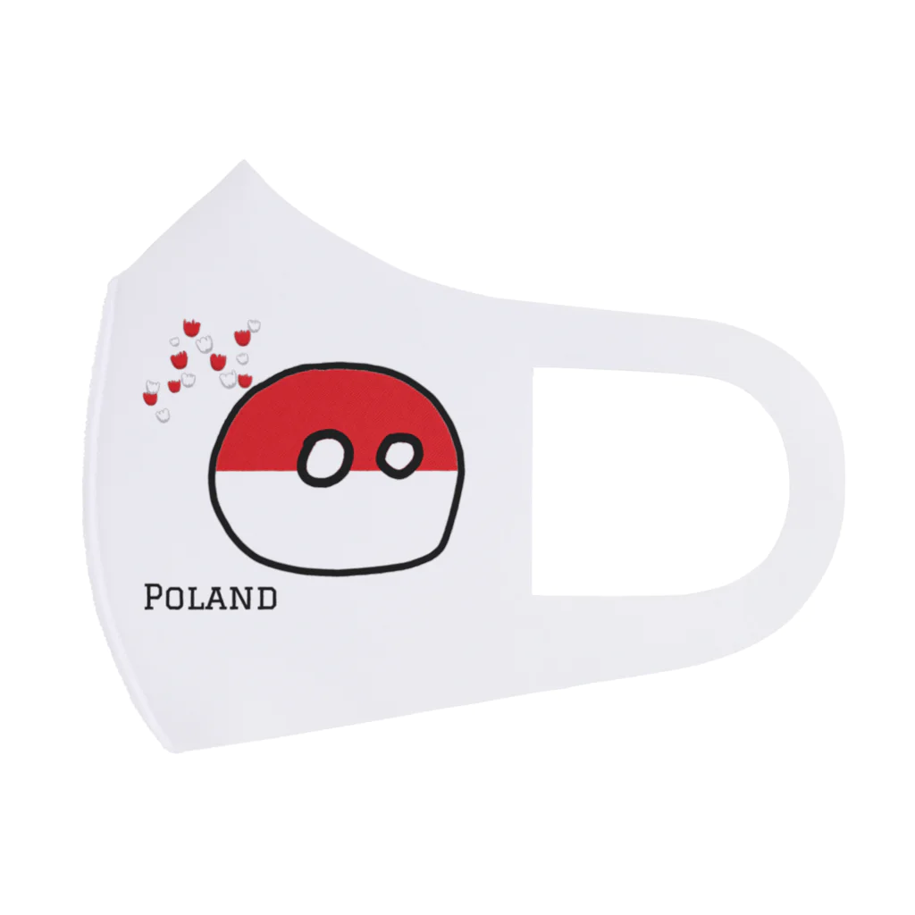 ポーランドボールSHOPのぽーらん（Poland） Face Mask