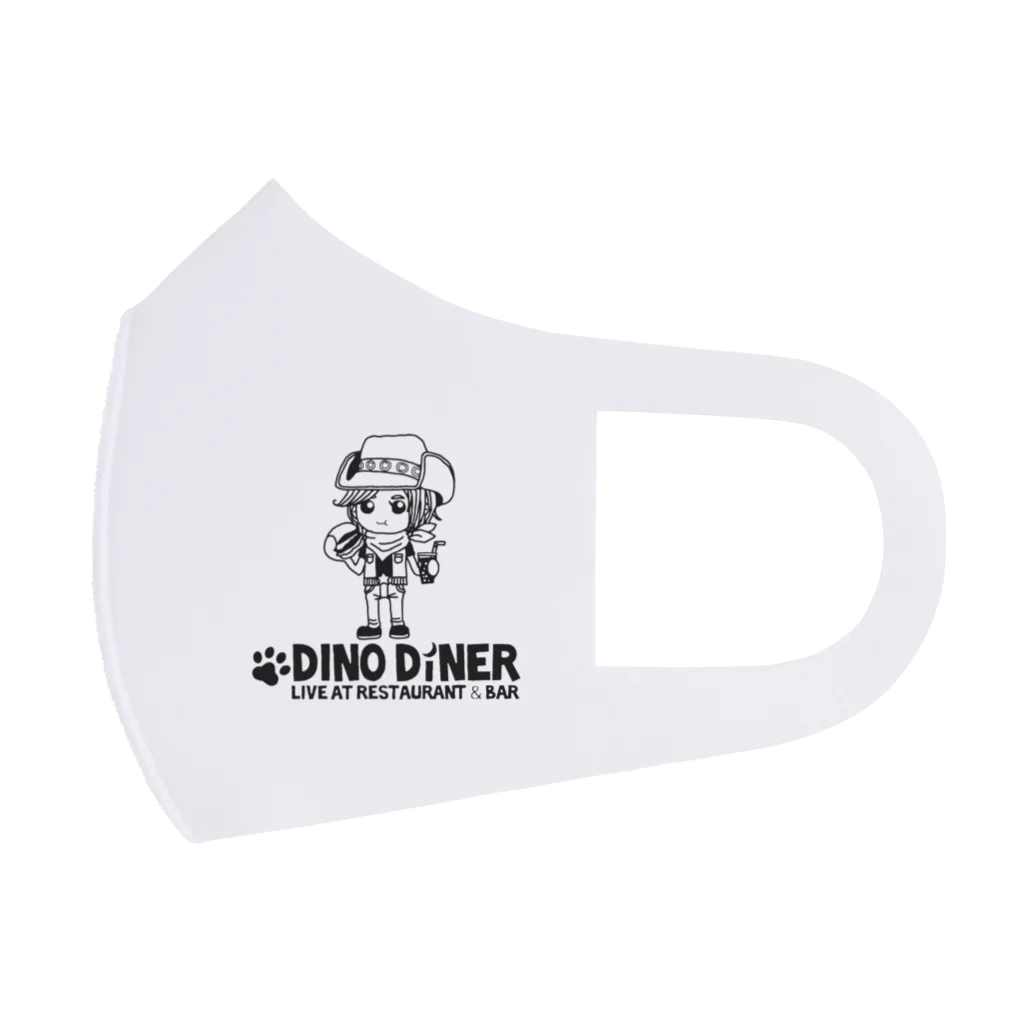 DINO DINERのアケミちゃんロゴ Face Mask