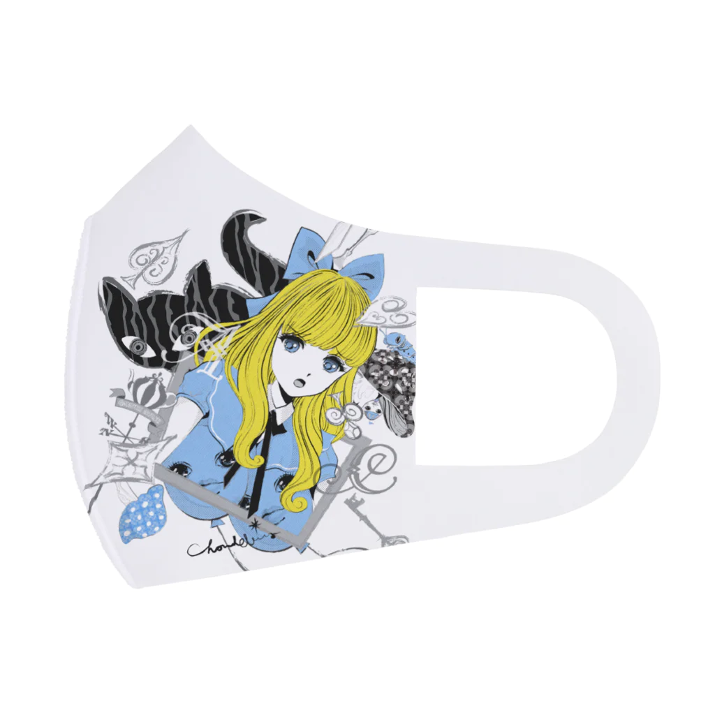 loveclonesのBALOONS 深窓の少女AかCと風船さんのヴィネット アクキー・マスク用 フルグラフィックマスク