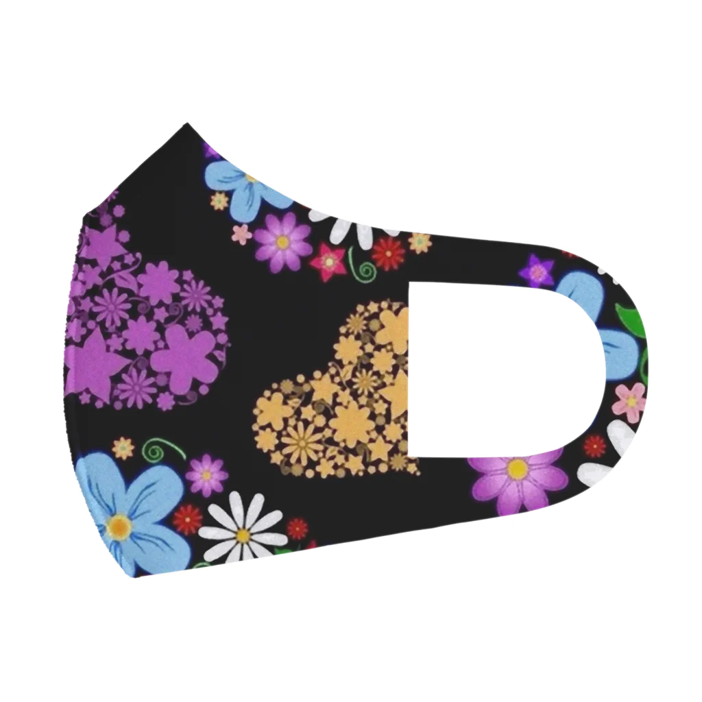 kootooの花ハート フルグラフィックマスク