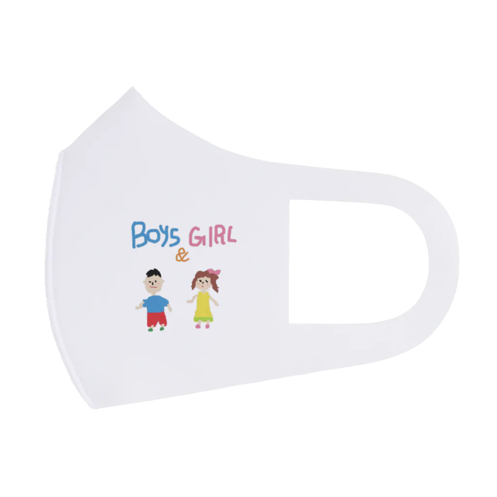 絵が下手な人。のBoys & Girls フルグラフィックマスク