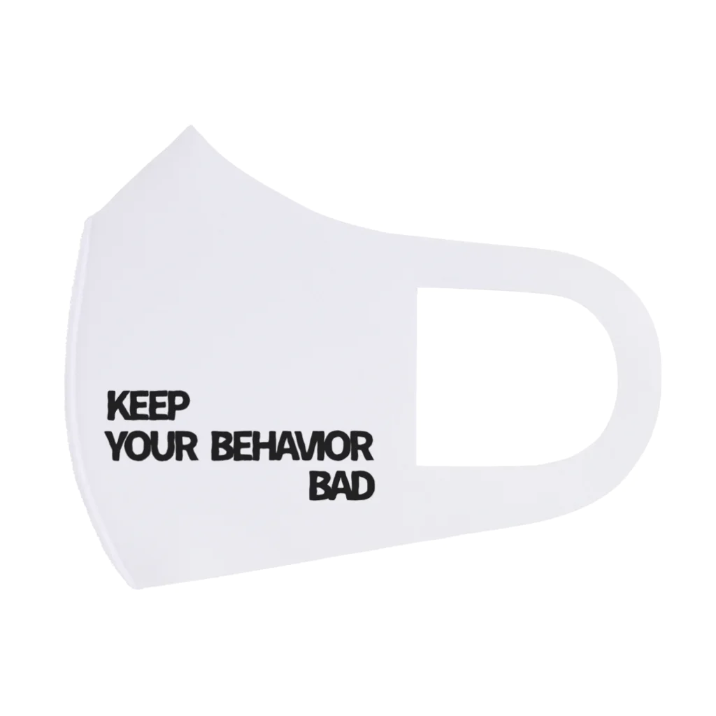 87(🐯)のKEEP YOUR BEHAVIOR BADシリーズ フルグラフィックマスク