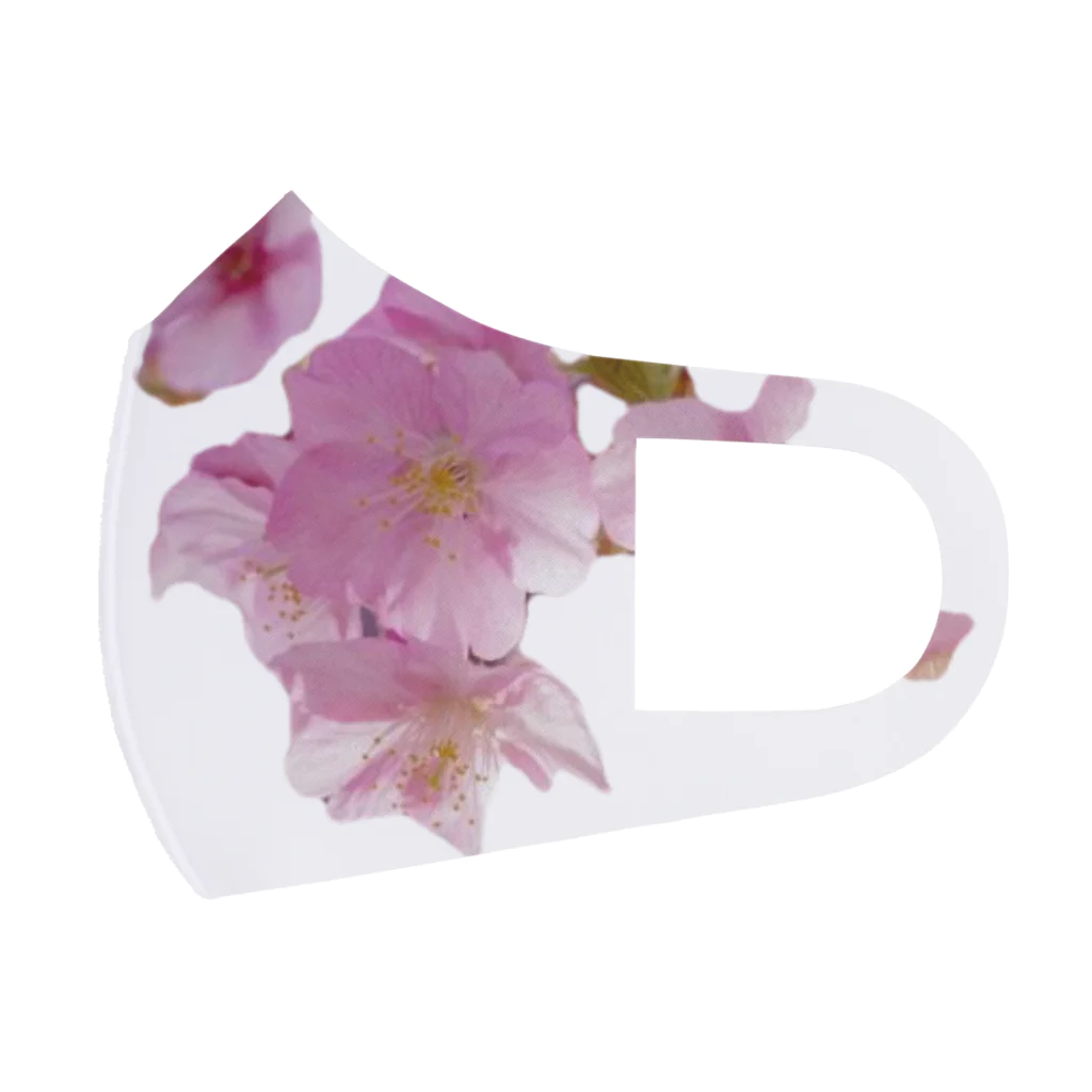 Broken Angelの桜の花とピンクの麻 フルグラフィックマスク