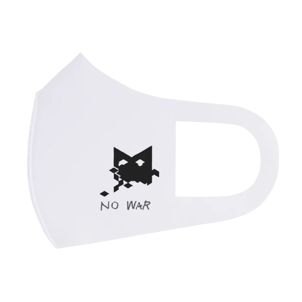 MS Artの＜NO WAR＞crying cat Face Mask