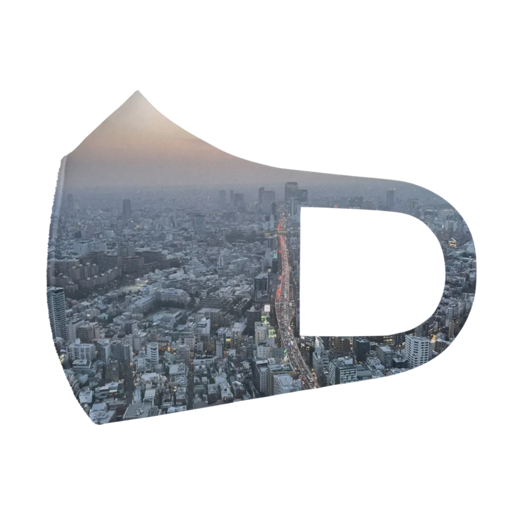 ポメラニアンの福(9歳)の都会 Face Mask