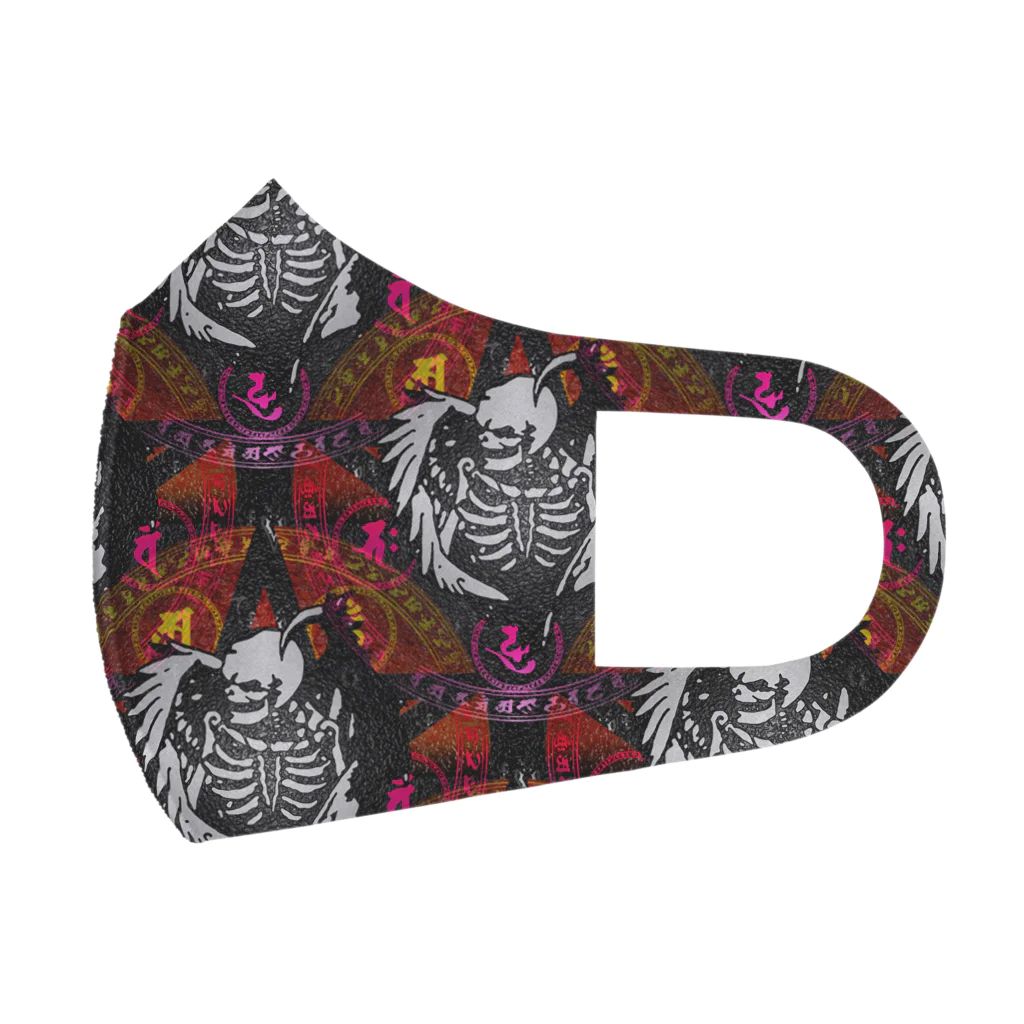 Ａ’ｚｗｏｒｋＳのFallen Angel of SKULL SEAMLESS PATTERN Face Mask