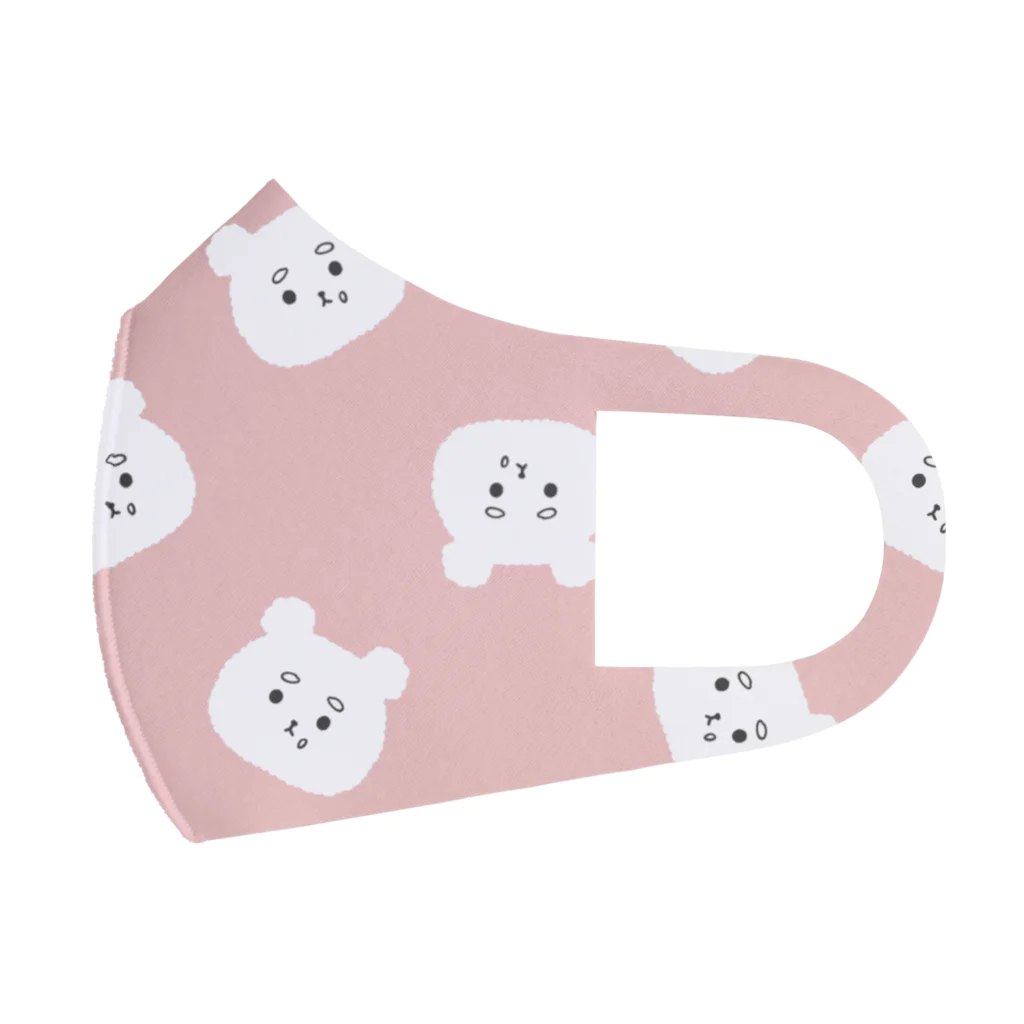 こめくま‐KOMEKUMA‐のこめくまいっぱい(ピンク) Face Mask