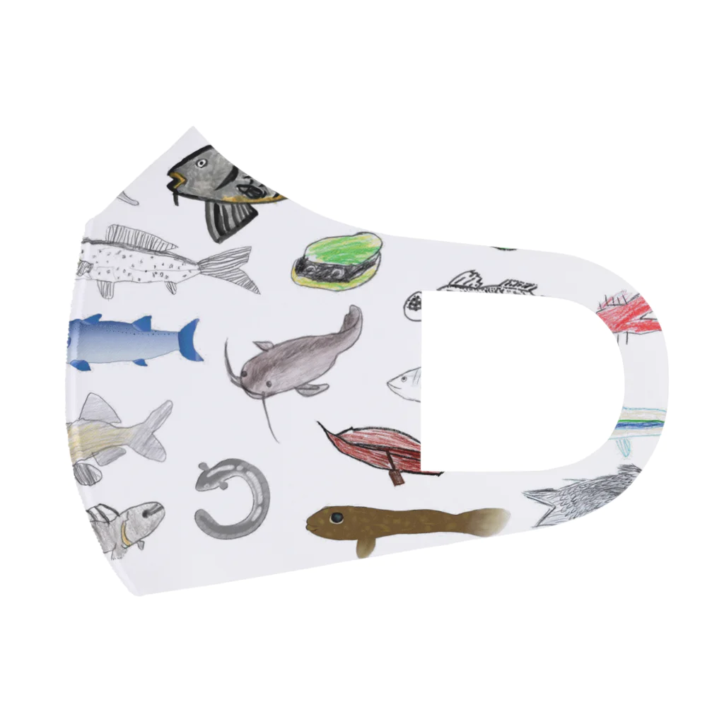 kasumigauraACのみんなで描いた霞ヶ浦の生き物 Face Mask