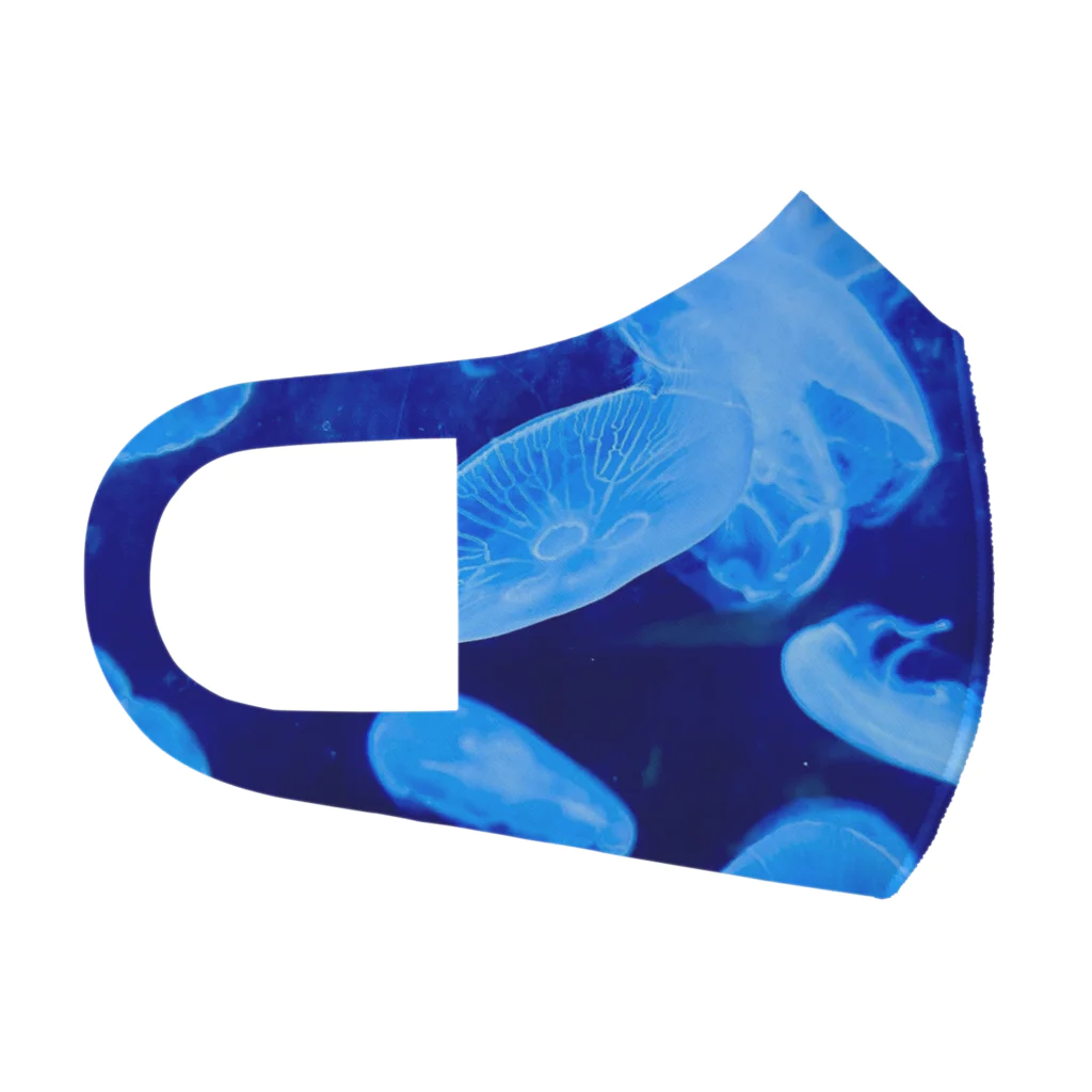 はじまりはじまり堂の《水中遊びPictures》Jellyfish blue フルグラフィックマスク
