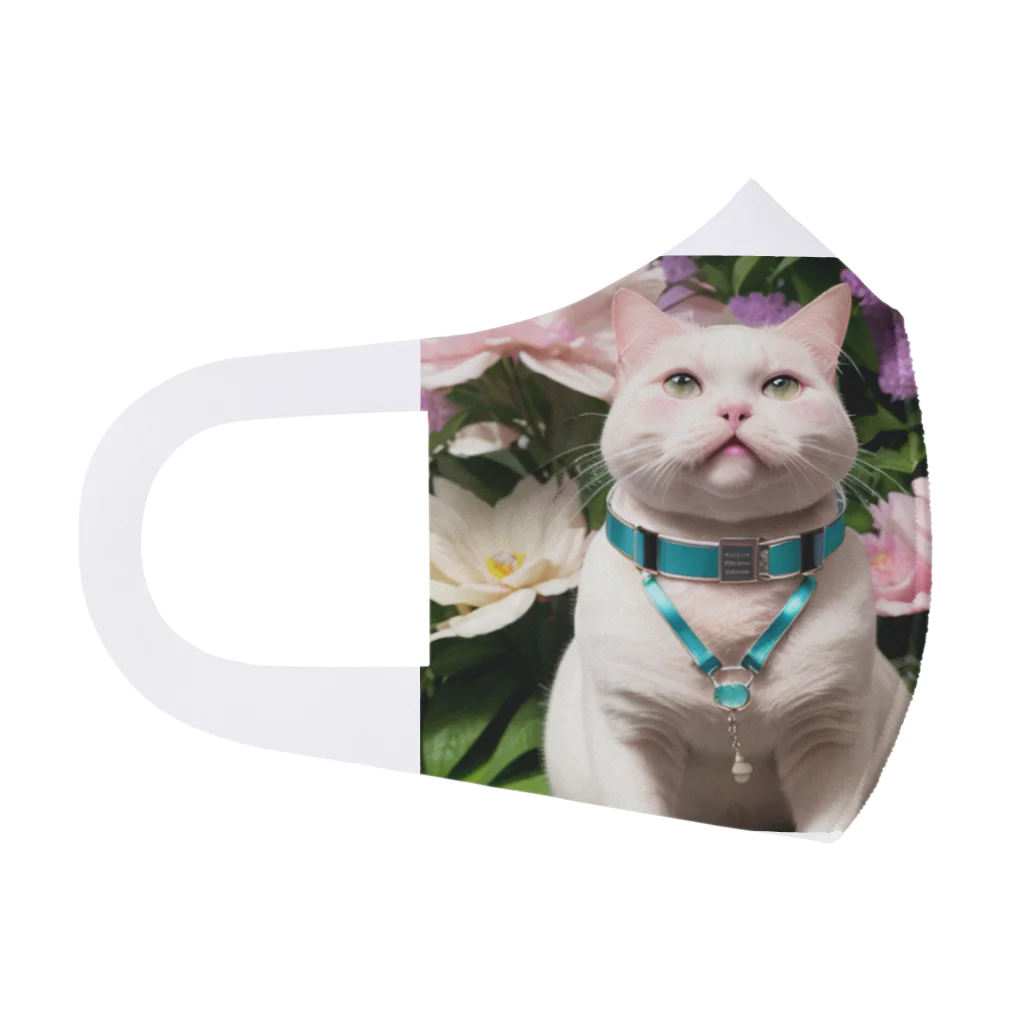 spaceinudogのflowernekocat21 Face Mask