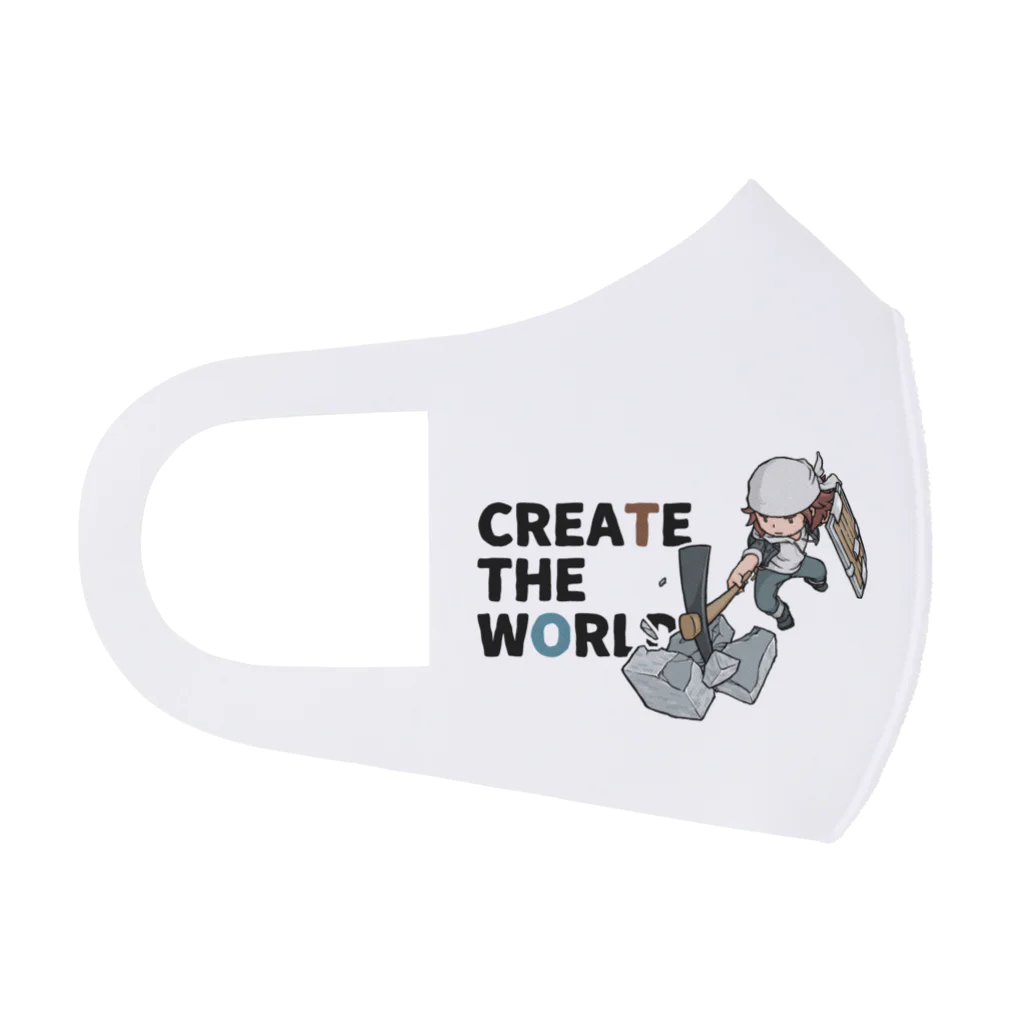 mocchi’s workshopのCREATE THE WORLD フルグラフィックマスク