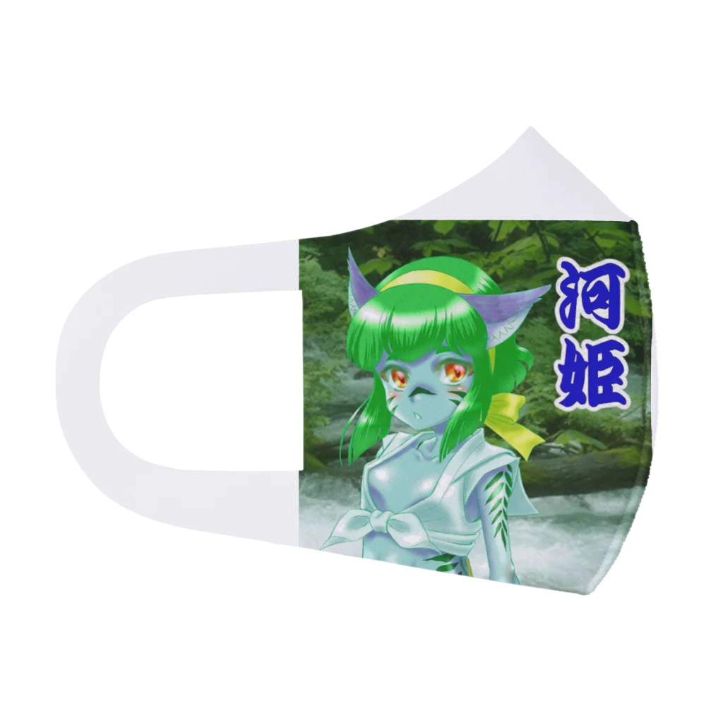 もふもふ♡けもっ娘村　(摩耶夕湖)の河童河姫　水法被 フルグラフィックマスク