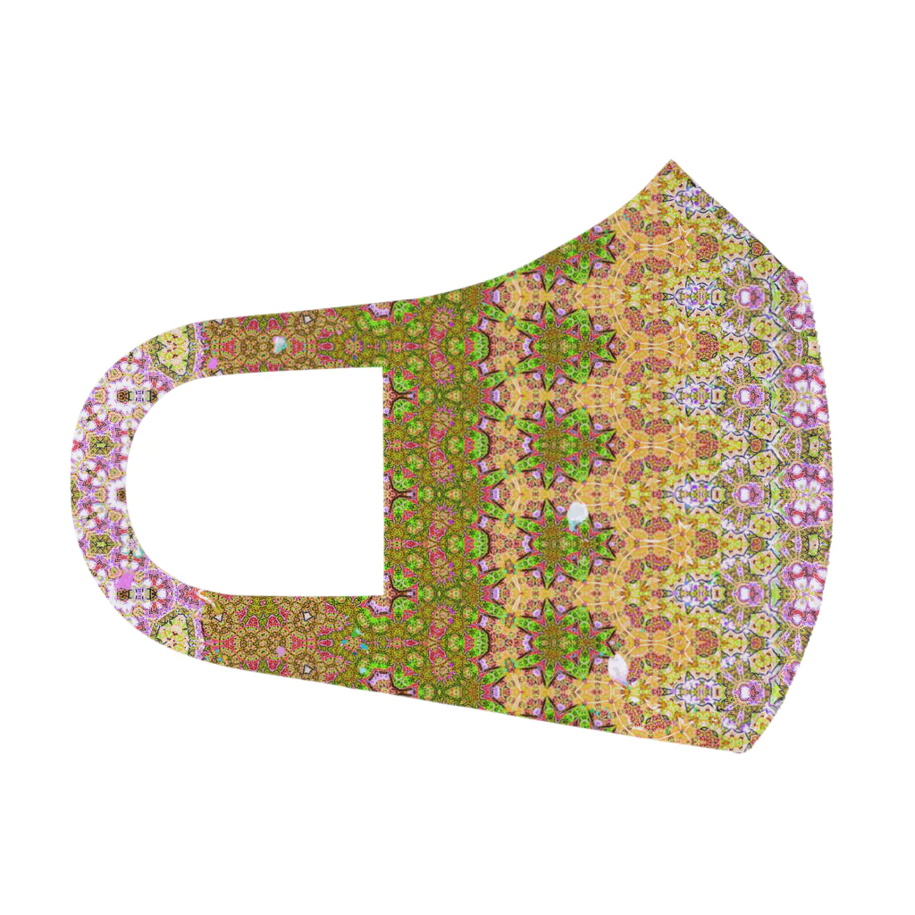 モモタロ屋の白い花びら 　色違い・青朽葉(あおくちば) フルグラフィックマスク