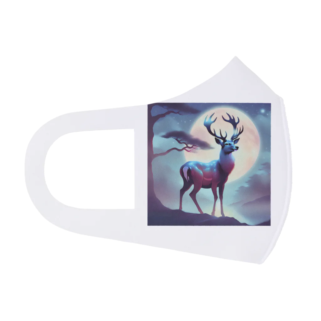 神秘的な動物達の神秘的な鹿 フルグラフィックマスク
