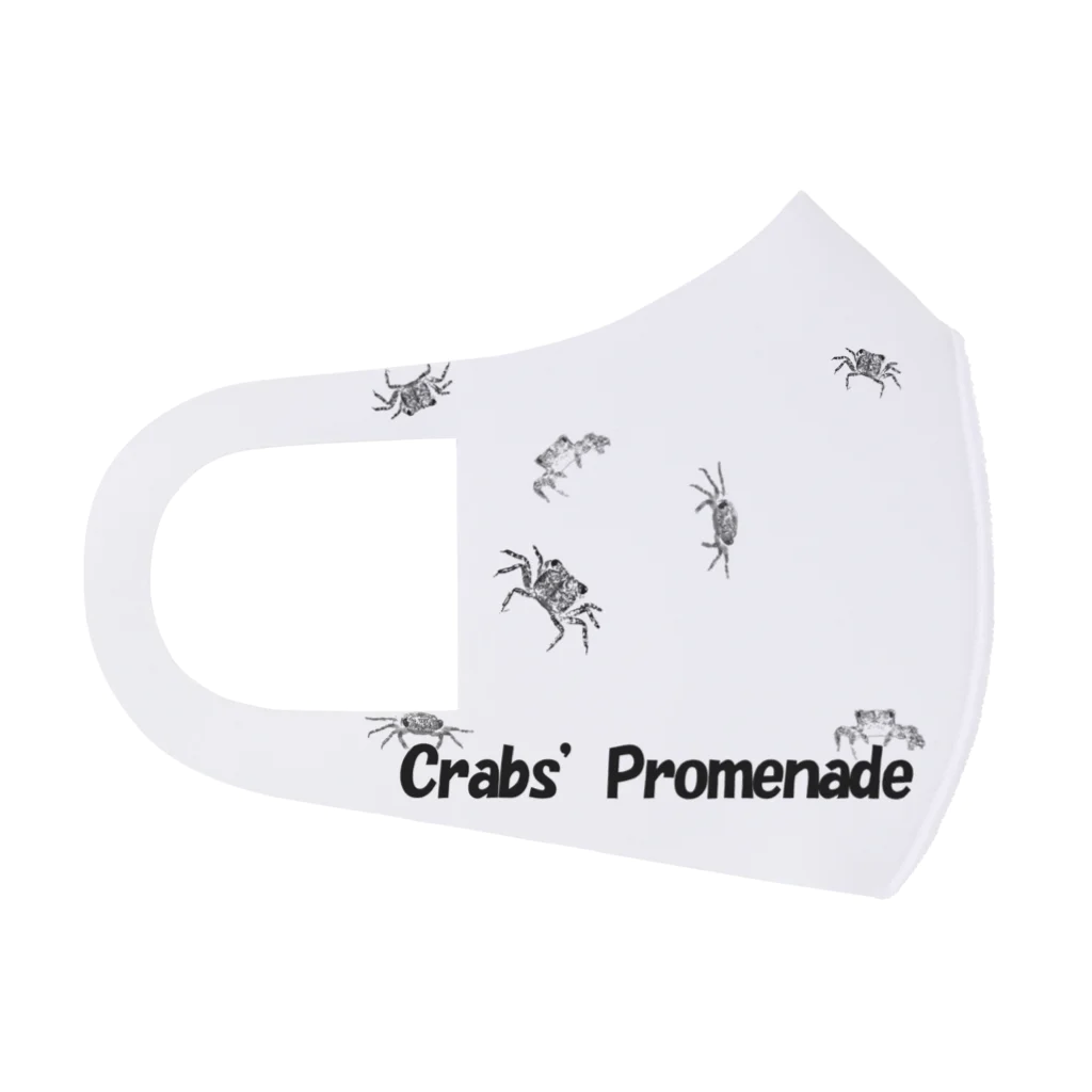 Crabs' Promenade カニの散歩道のCrabs’ Promenade Baby Crabs Face Mask