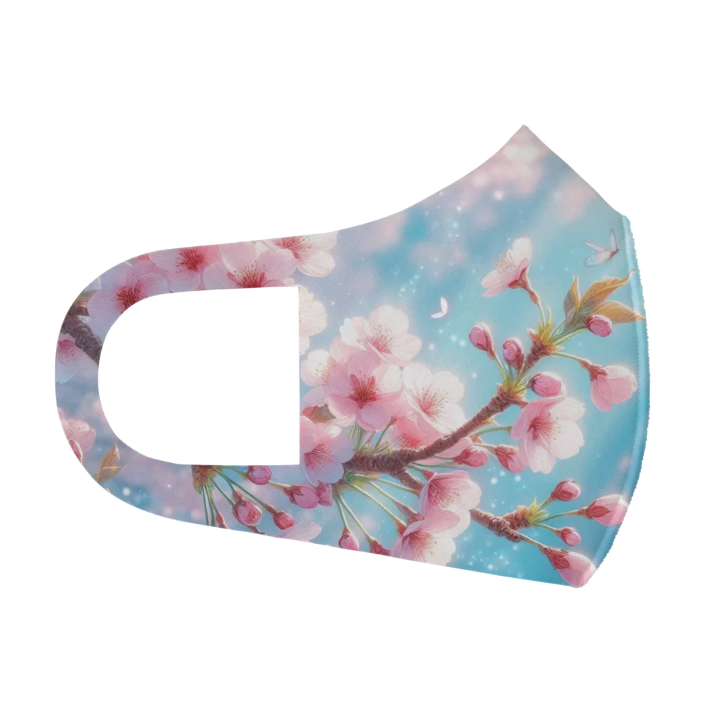終わらない夢に🌈の美しい桜🌸✨ フルグラフィックマスク