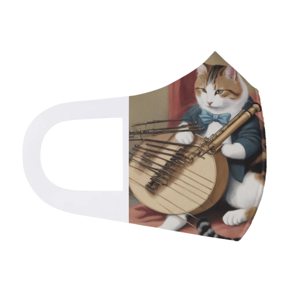 F2 Cat Design Shopの orchestra cat 001 フルグラフィックマスク