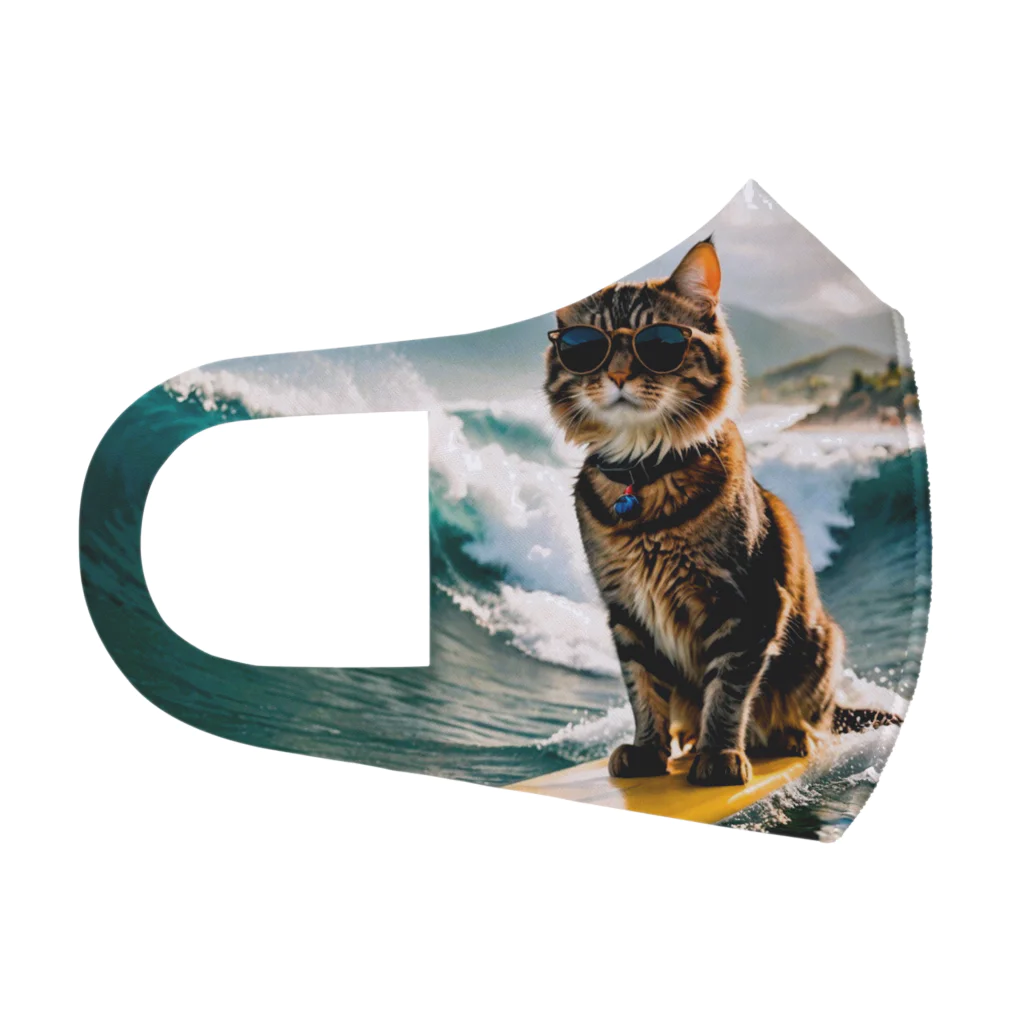 studio eizoのおいら波乗り猫サーファー🏄 フルグラフィックマスク