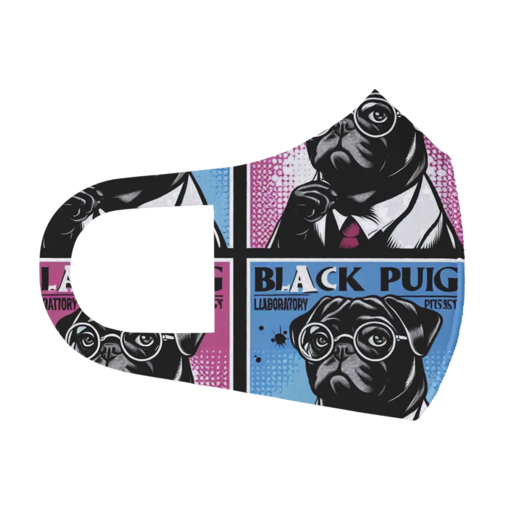 黒パグ🖤Black Pug laboratory🖤のBPL series Face Mask