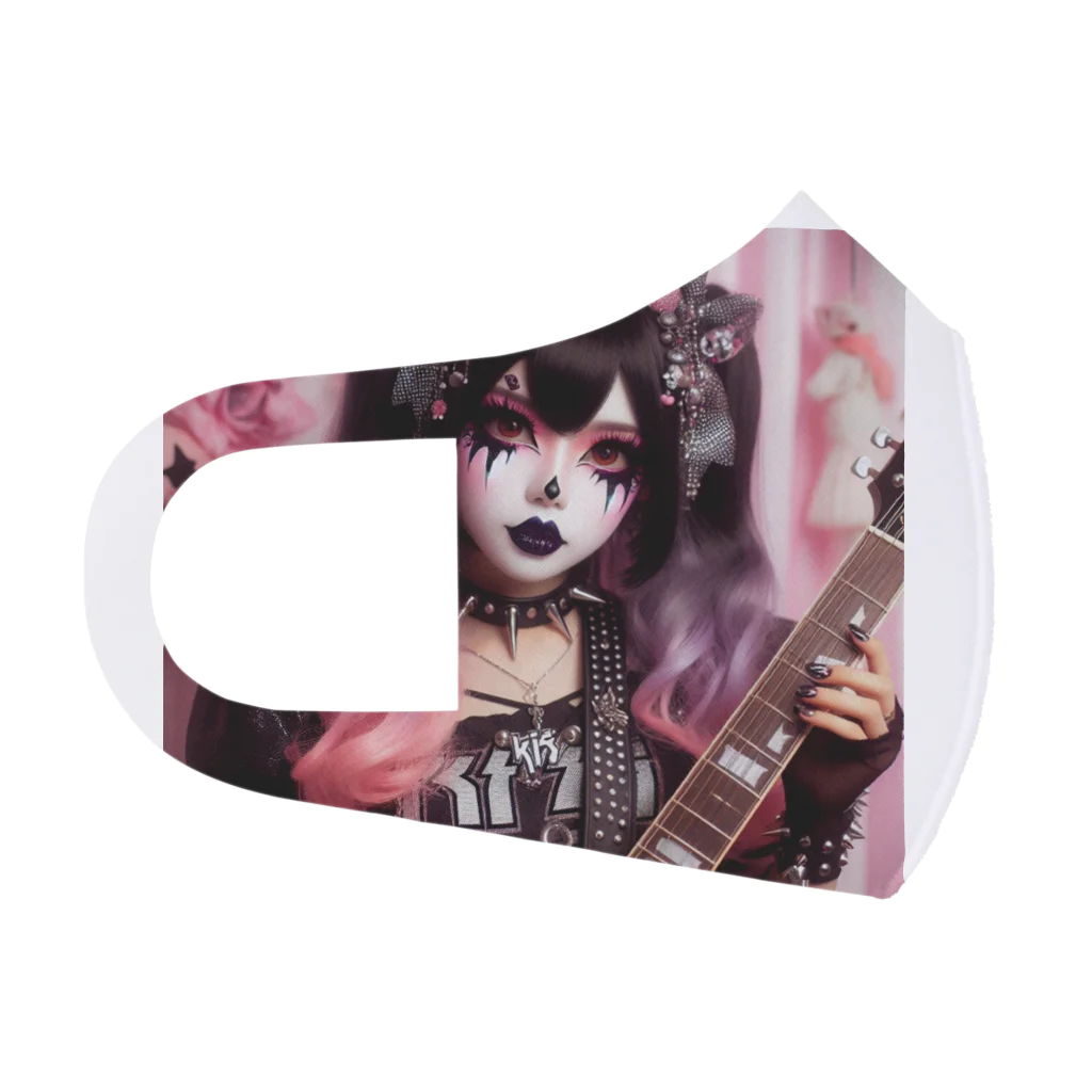 悪魔キャンディの「闇夜のギターヒロイン」 Face Mask